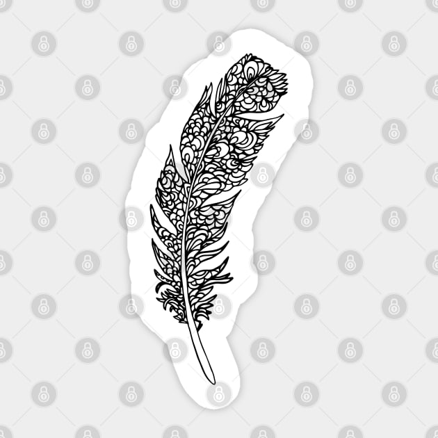 Feather Sticker by HayleyLaurenDesign